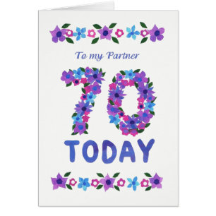 Joli Floral 70e anniversaire, pour partenaire