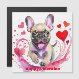 Joli French Bulldog de la Saint-Valentin