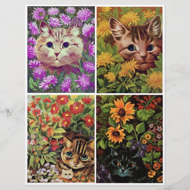 Joli Garden Kitties par Louis Wain (Devant)