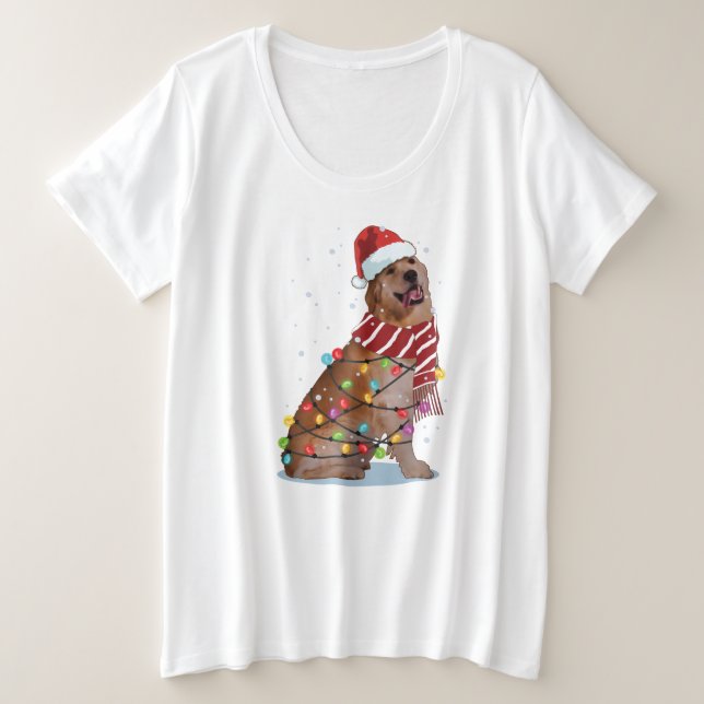 Joli Golden Retriever Chien Funny Noël cadeau de v (Design devant)