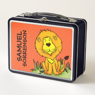 Joli graphique Lion enfants nommé lunchbox