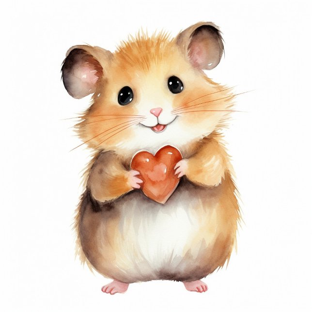 Joli hamster avec cravate à coeur (Créateur téléchargé)