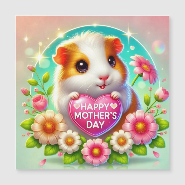 Joli hamster célébrant la fête des mères (Devant)