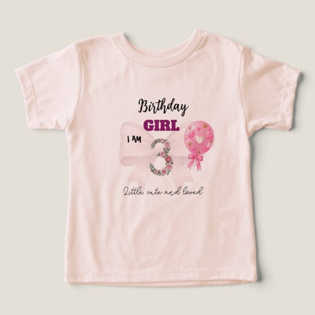 Joli haut floral pour fille de 3 ans - Douce & Coq (Design Recto)