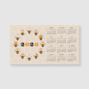 Joli Honey Bee Honeycomb Calendrier 2026