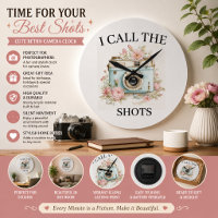 Joli Horloge Appareil Photo Rétro pour les Amoureu