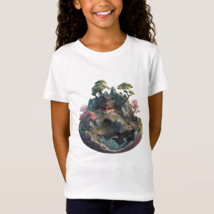 Joli Imaginaire chinois 3D T-shirt Girl's Landscap
