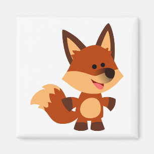 Joli Innocent Cartoon Fox Magnet