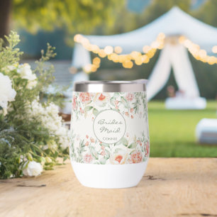 Joli Jardin Corail Floral Demoiselle d'Honneur