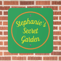 Joli Jardin Extérieur Personnalisé, Jaune, Orange