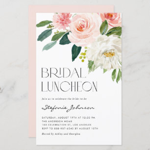 Joli jardin Florals Bridal Luncheon Invitation