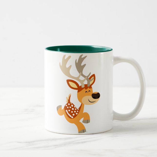 Joli jeu de dessin animé Fallow Deer Mug (Droit)