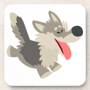 Joli jeu de Dessous de verre de Wolf Cartographié