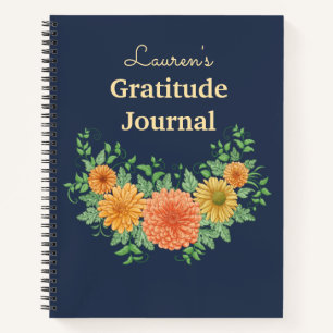 Joli Journal de Gratitude des Fleurs d'été