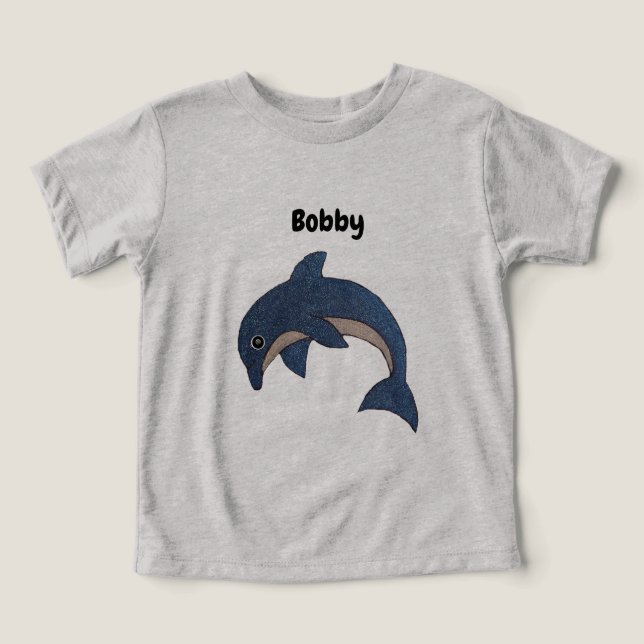 Joli Jumping bleu foncé Dolphin blanc (Design Recto)