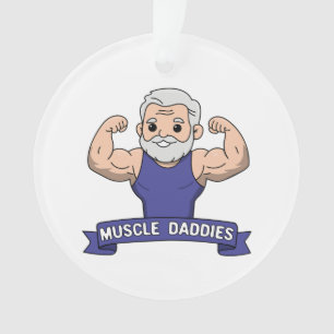 Joli Kawaii Papa Musclé Barbu Bodybuilder