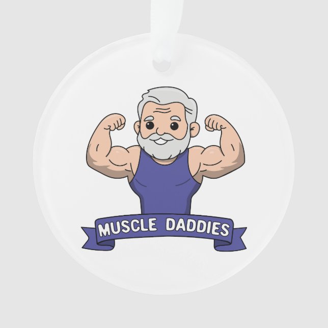Joli Kawaii Papa Musclé Barbu Bodybuilder (devant)