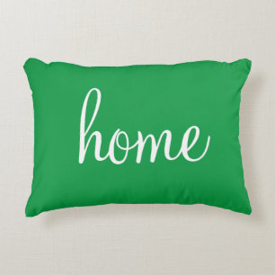 Joli Kelly vert "home" accent coussin