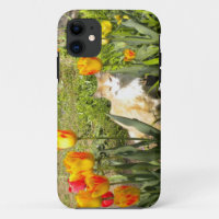 Joli Kitty N The Tulip Garden iPhone 5 Coque