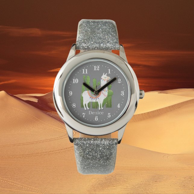 joli lama paresseux ajouter nom Montre (Créateur téléchargé)