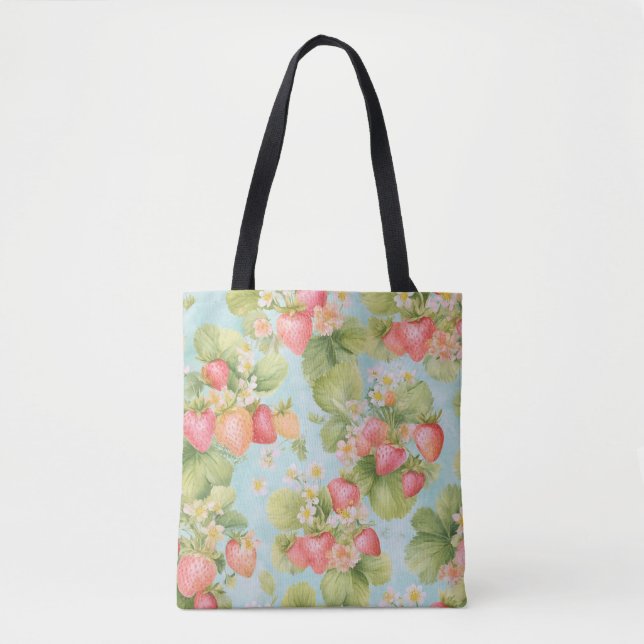 Joli lapin d'aquarelle avec Sac fourre-tout de fra (Devant)
