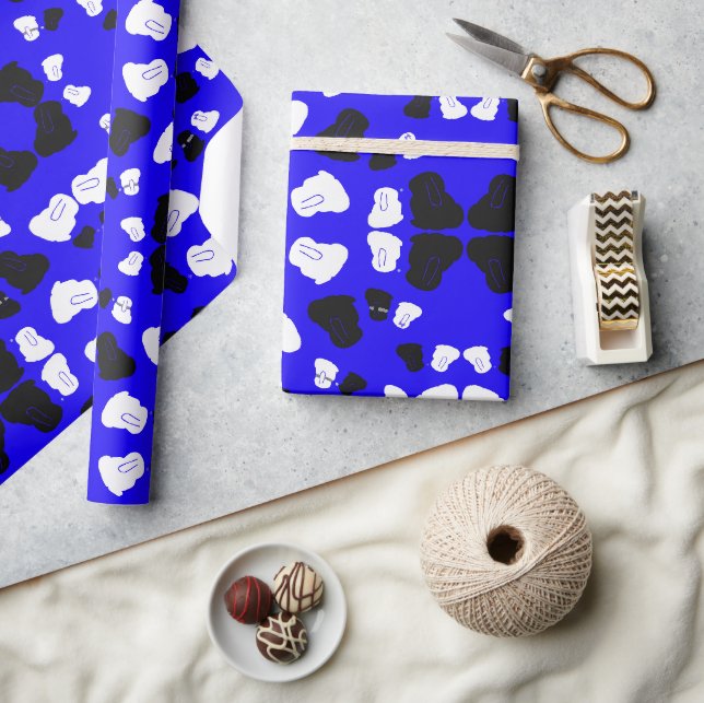 Joli lapin d'hiver solstice cadeau papier d'emball (Artisanat)