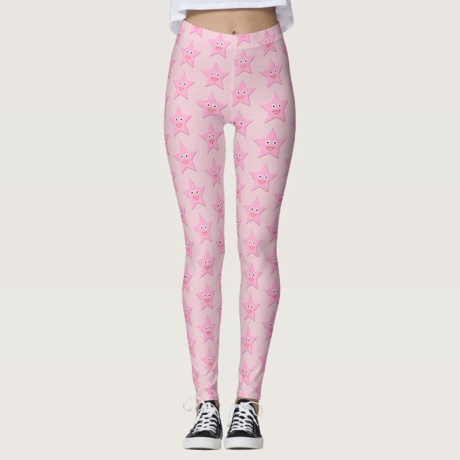 Joli Leggings Rose Star (Devant)