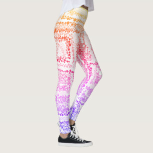 Joli Leggings violet rouge orange jaune