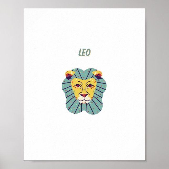 Joli Leo, zodiaque, impression signe du zodiaque (Devant)