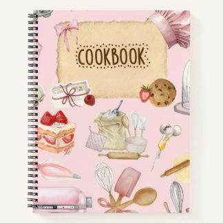 Joli livre de cuisine vierge pour écrire des recet