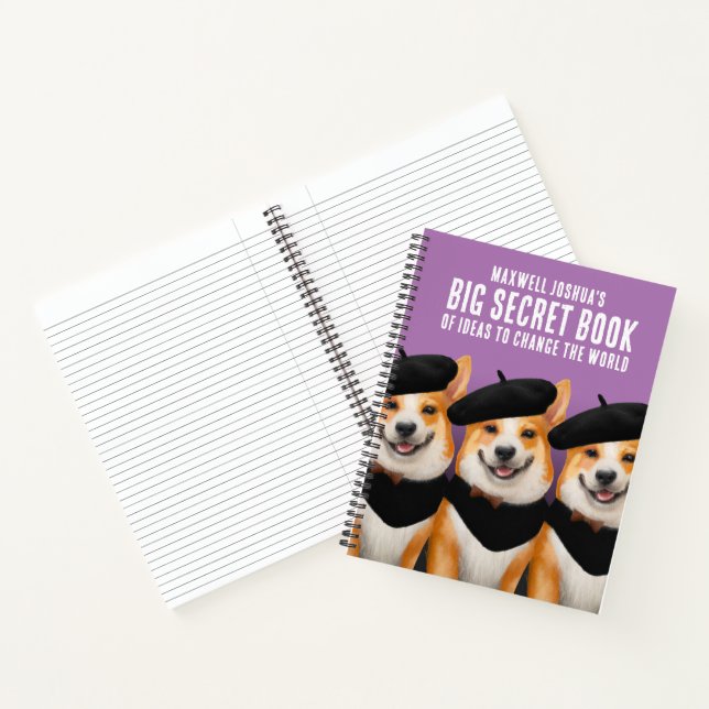 Joli Livre de Secrets des Chiens Corgi (Intérieur)
