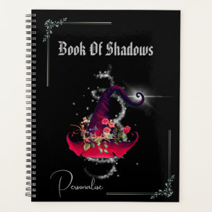 Joli Livre D'Ombres Sorcières Rouges Black Journal
