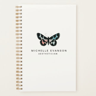 Joli logo de papillon aquarelle simple