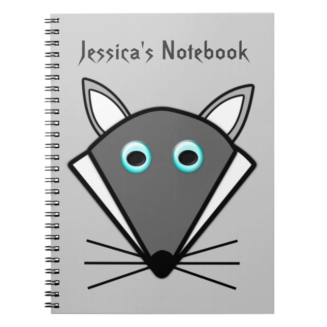 Joli loup d'Halloween Carnet personnalisable (Devant)