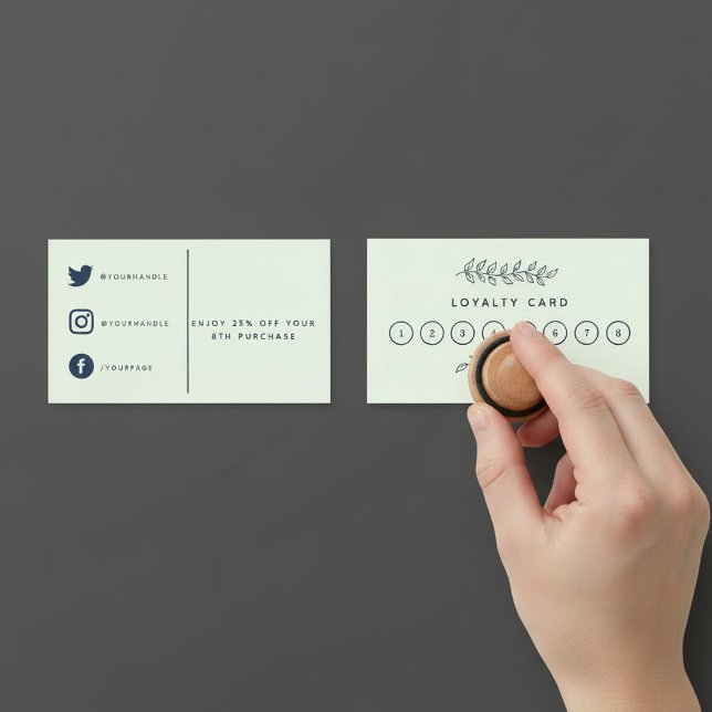 Joli magasin plante, carte de fidélité du jardin. (Pretty plant shop, garden loyalty card.)