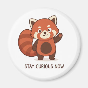 Joli magnet inspirant petit panda roux