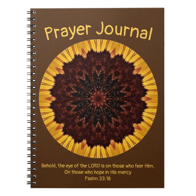 Joli Mandala Art Prayer Journal Carnet (Devant)
