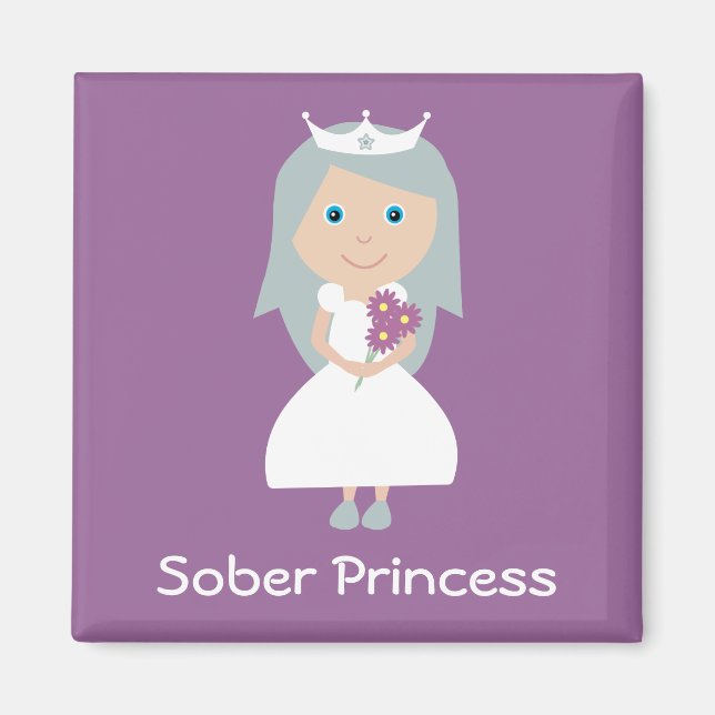 Joli mauve Sober Princess aimant (Devant)