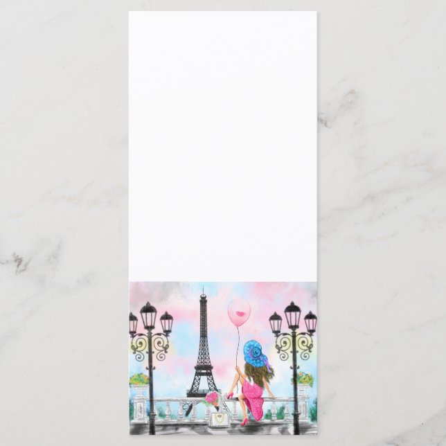 Joli Menu à Paris avec Tour Eiffel (Devant)