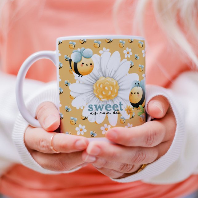 Joli Miel Abeille Motif Mug personnalisé (Créateur téléchargé)