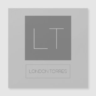 Joli Monogramme Gris Plaine