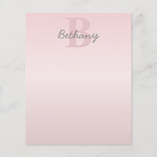 Joli Monogramme rose personnalisable et votre nom