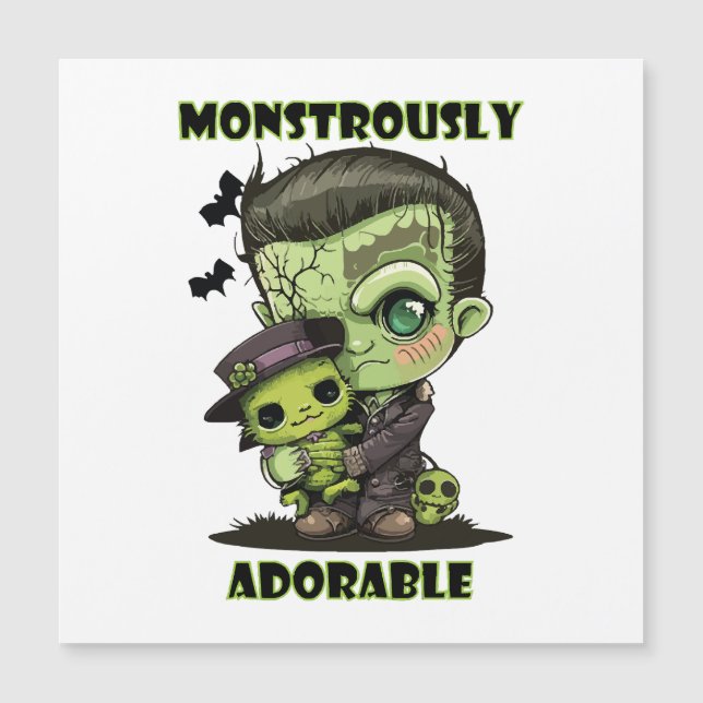 Joli monstre de Frankenstein avec peluche (Devant)