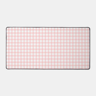 Joli motif à carreaux gingham rose rétro