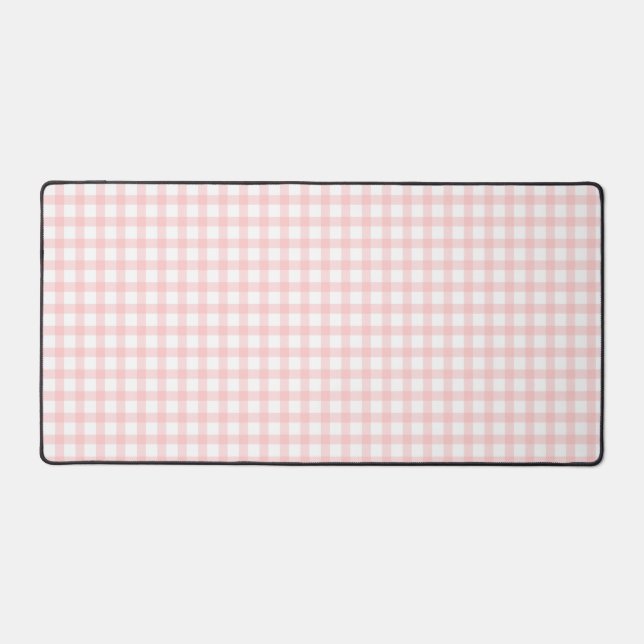 Joli motif à carreaux gingham rose rétro (Recto)