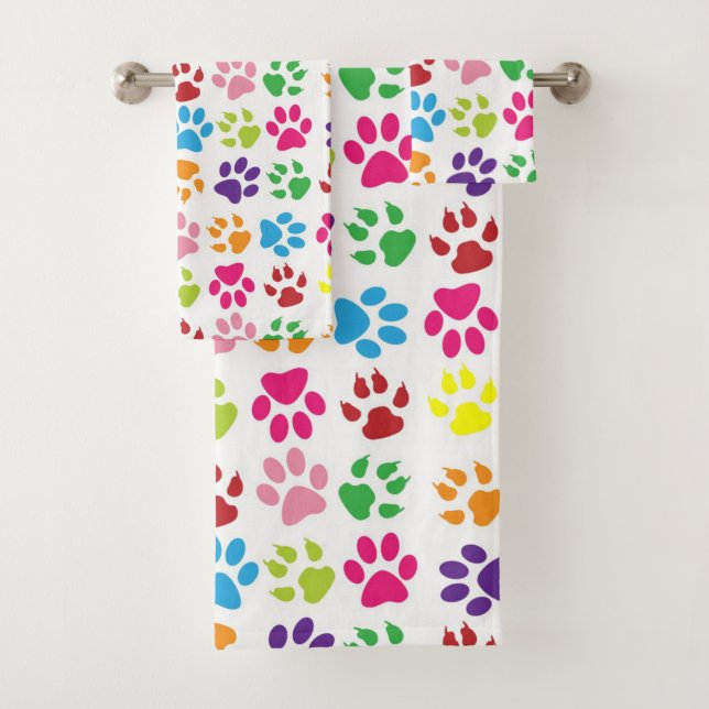 Joli motif coloré par patte (En situation)