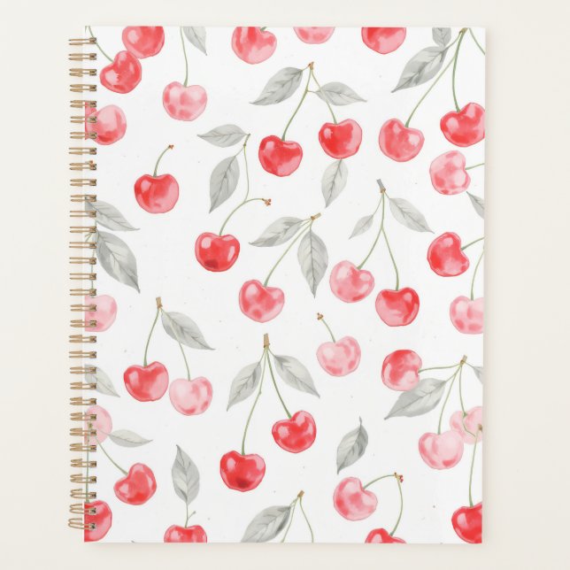 Joli Motif de cerise d'aquarelle (Devant)
