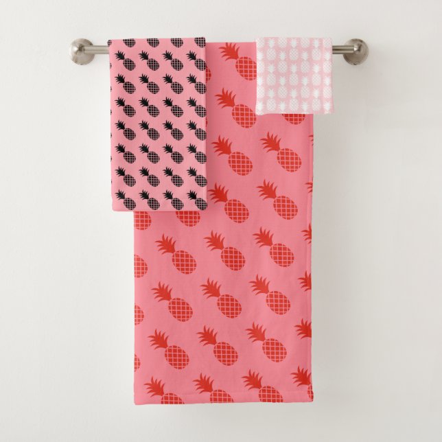 Joli Motif De Vacances Ananas Sur Rose (En situation)
