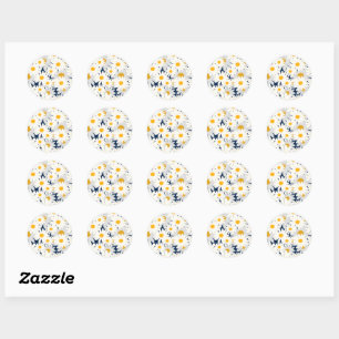 Joli motif floral de marguerite rétro Autocollant