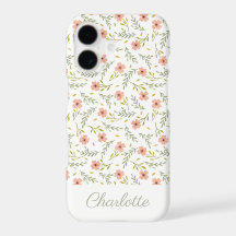 Joli motif floral pastel aquarelle féerique
